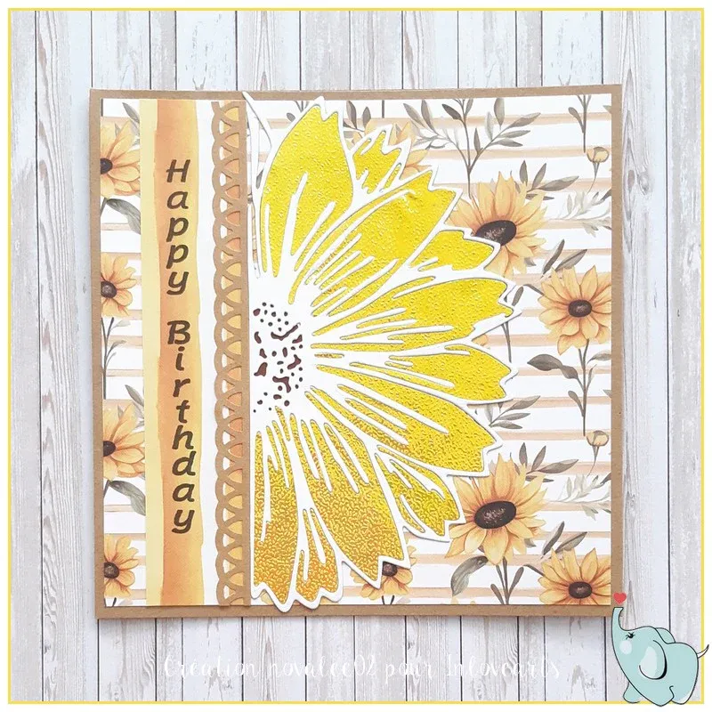 InloveArts Half Sunflower Border Cutting Dies Review