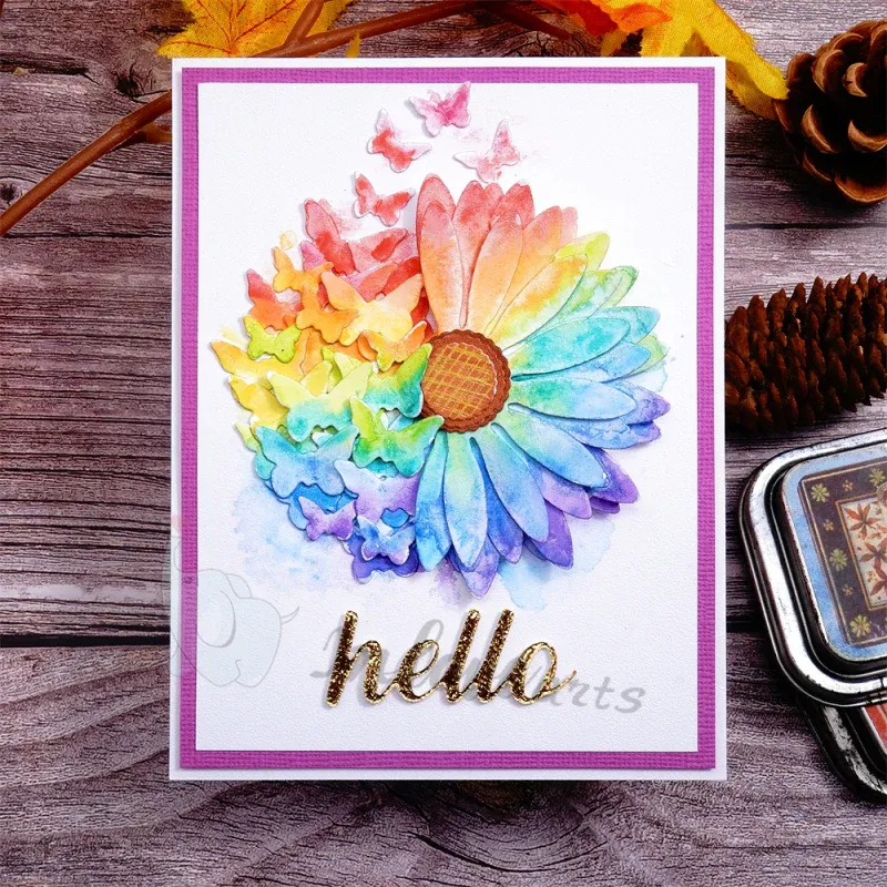 InloveArts Sunflower and Butterflies Cutting Dies Review