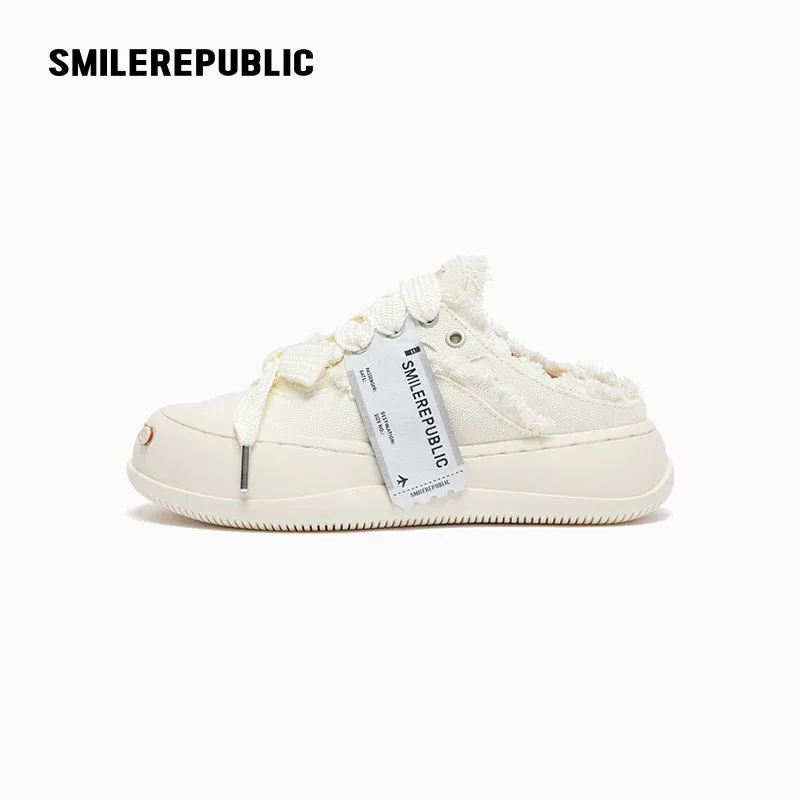 White Canvas Backless Platform Sneaker Mules Review 2026